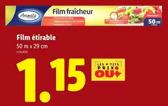 Lidl AROMATA Film étirable offre