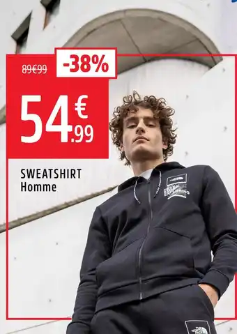 Intersport Sweatshirt homme offre