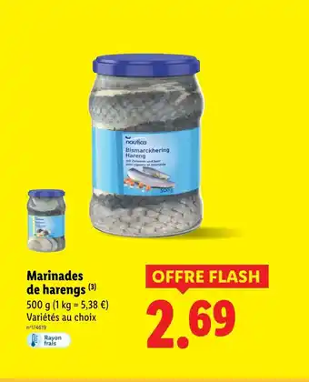 Lidl Nautica Marinades de harengs offre