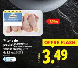 Lidl L'étal du Volailler Hauts de cuisse de poulet offre