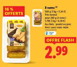 Lidl TOQUE DU CHEF 8 nems offre