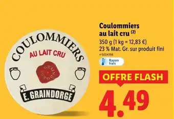 Lidl E.GRAINDORGE Coulommiers au lait cru offre