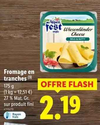 Lidl Wiesenländer Cheese offre