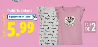 Lidl Disney T-shirts enfant offre