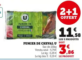 Super U U Fumier de cheval offre