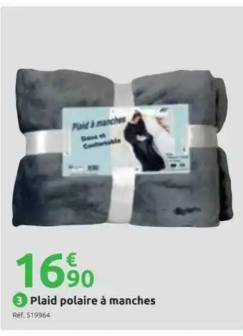 Mr Bricolage Plaid Polaire à Manches offre