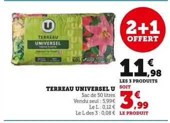 Super U U Terreau universel offre