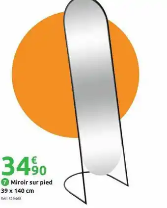 Miroir Sur Pied 39 X 140 Cm