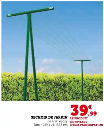 Super U Sechoir de jardin offre