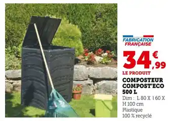 Super U Composteur Compost'eco 500 l offre