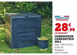 Super U Composteur compost'eco 350 l offre