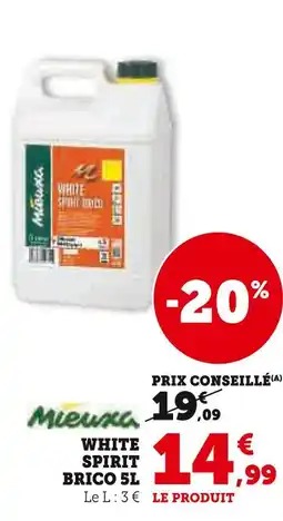 Super U White spirit brico 5l offre