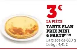 U Express Tarte Flan Prix Mini 6 Parts offre