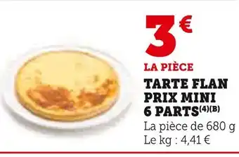 U Express Tarte Flan Prix Mini 6 Parts offre