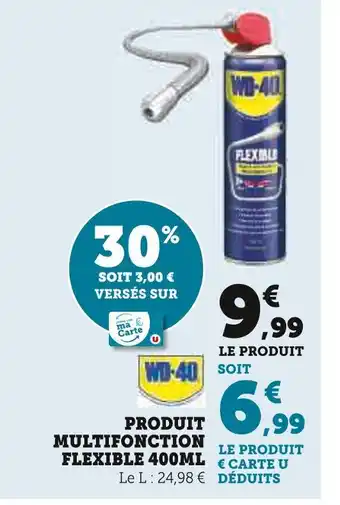 Super U WD-40 Produit multifonction flexible 400ml offre