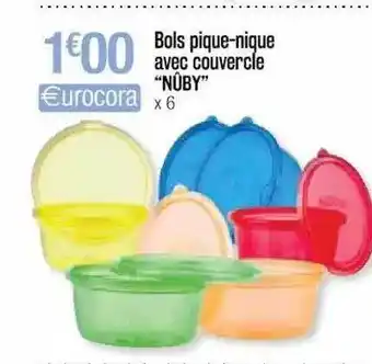Cora x Carrefour Bols Pique-nique Avec Couvercle offre