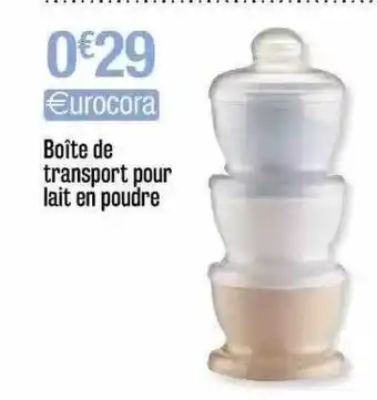Cora x Carrefour Boîte De Transport Pour Lait En Poudre offre