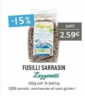 Fusilli Sarrasin Lazzaretti