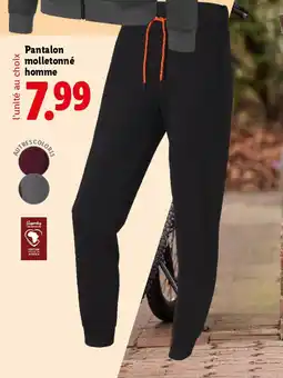 Lidl Pantalon molletonné homme offre