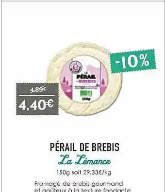 Naturalia Pérail De Brebis La Lémance offre