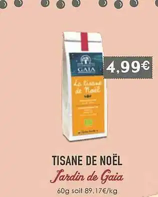 Naturalia Tisane De Noël Jardin De Gaia offre