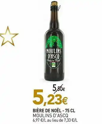 naturéO Bière De Noël - 75 Cl Moulins D'ascq offre