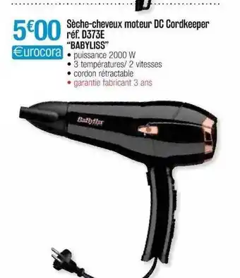 SĂšche-cheveux Moteur Dc Cordkeeper D373e