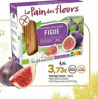 naturéO Tartines Figue Pain Des Fleurs offre