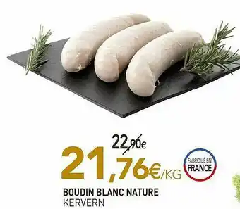 naturéO Boudin Blanc Nature Kervern offre
