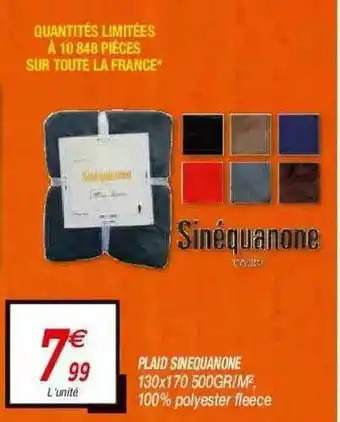 Netto Plaid Sinéquanone offre