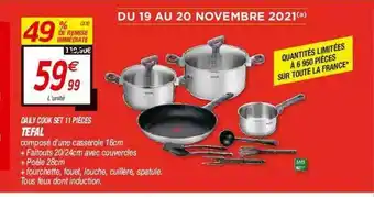 Netto Daily Cook Set 11 Pièces Tefal offre