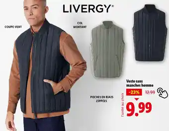 Lidl LIVERGY Veste sans manches homme offre