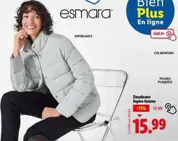 Lidl Esmara Doudoune légère femme offre