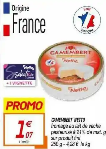 Netto Camembert Netto offre