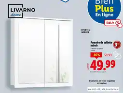 Lidl LIVARNO home Armoire de toilette miroir offre