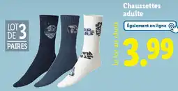 Lidl Chaussettes adulte offre