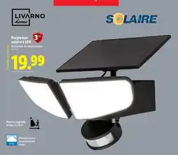 Lidl LIVARNO home Projecteur solaire à LED offre