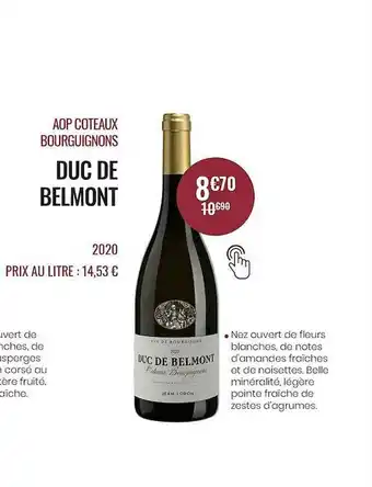 Aop Coteaux Bourguignons Duc De Belmont 2020