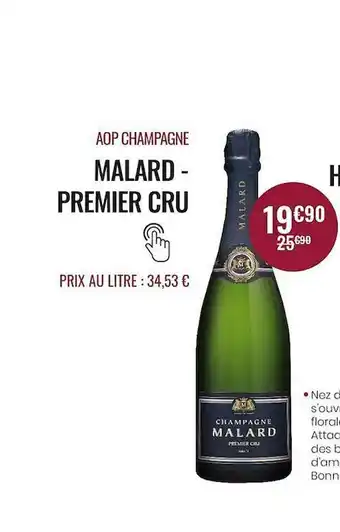 Nicolas Aop Champagne Malard - Premier Cru offre
