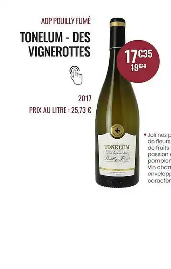 Aop Pouilly Fumé Tonelum - Des Vignerottes