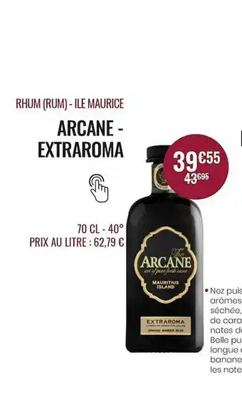 Rhum (rum) - île Maurice Arcane - Extraroma