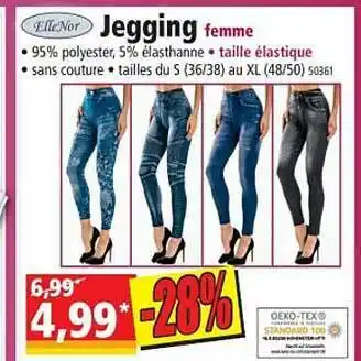 Norma Jegging Femme ElleNor offre