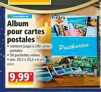 Norma Album Pour Cartes Postales offre