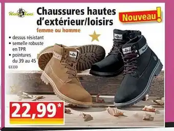 Norma Chaussures Hautes D'extérieur - Loisirs Femme Ou Homme Uncle Sam offre