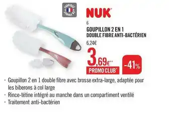 Orchestra Goupillon 2 En 1 Double Fibre Anti-bactérien offre