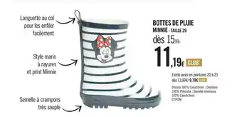 Bottes De Pluie Minnie