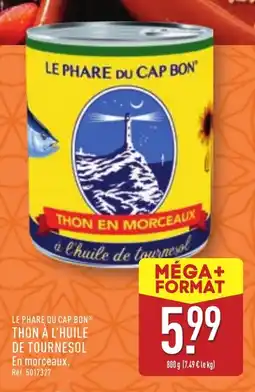 ALDI LE PHARE DU CAP BON® Thon à l'huile de tournesol offre