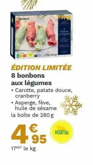 Picard 8 Bonbons Aux Légumes offre
