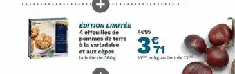 Picard 4 Effeuillés De Pommes De Terre à La Sarladaise Et Aux Cèpes offre