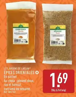 ALDI LES JARDINS DE LAYLAHⓇ Épices orientales offre